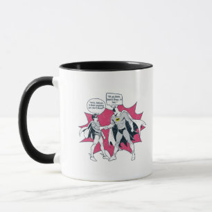Distress Batman och Robin Handshake Mugg