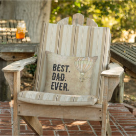 Distress Beige Vintage Luftballong Steampunk Kudde