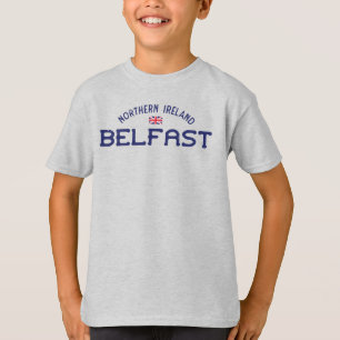 Distress Belfast Northern Ireland Union Jack T Shirt