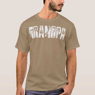Distress Best Grandpa Aldrig Guitar Älskare Guitar T Shirt