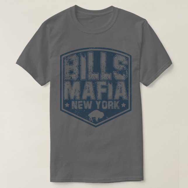 Distress Bills Mafia Charcol T Shirt (Design framsida)