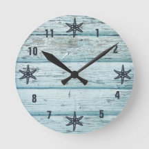 Distress Blue Beach Wood Starfish