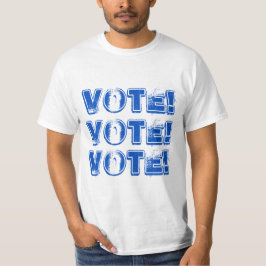 Distress Blue VOTE OTE OTE OTE Manar S.T-Shirt T Shirt