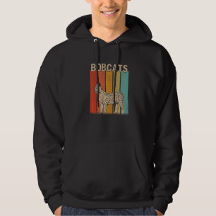Distress Bobcat Manar Women Kid Cute Bobcat Ret Hoodie