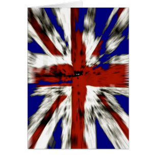 Distress British Union Jack Hälsningskort