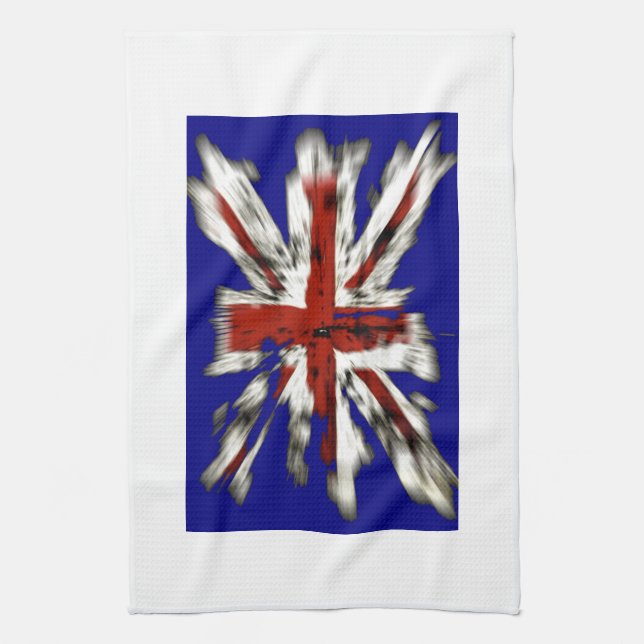 Distress British Union Jack Kökshandduk (Vertikal)