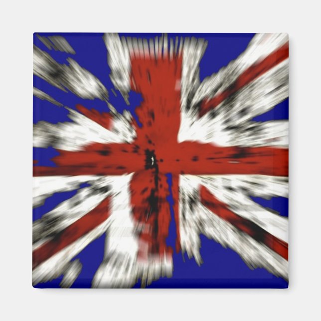 Distress British Union Jack Magnet (Framsidan)