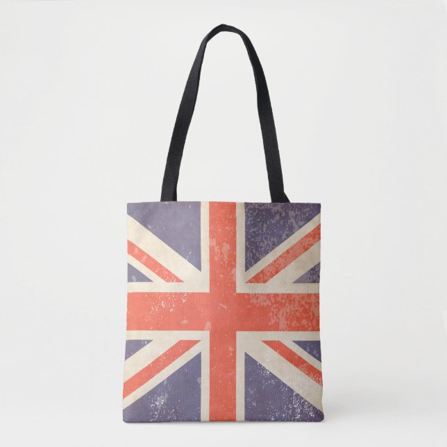 Distress British Union Jack Tygkasse (Framsida)