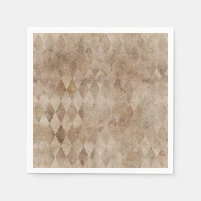 Distress Brown Harlequin Papper Pappersservett (Framsidan)