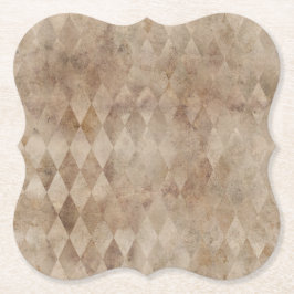 Distress Brown Harlequin Papper Underlägg Papper