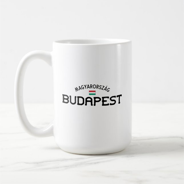 Distress Budapest Hungary Kaffemugg (Vänster)