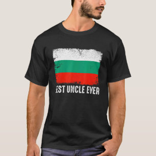Distress Bulgaria Flagga Best farbror Aldriotic Pa T Shirt