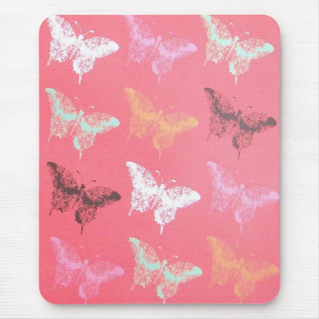 Distress Butterflies Mousepad Musmatta (Framsidan)