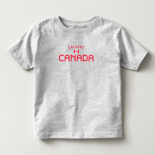 Distress Calgary Kanada T Shirt (Framsida)