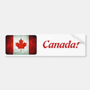 Distress Canada Flagga Bildekal