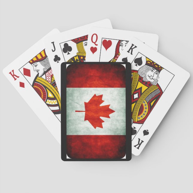 Distress Canada Flagga Casinokort (Baksidan)