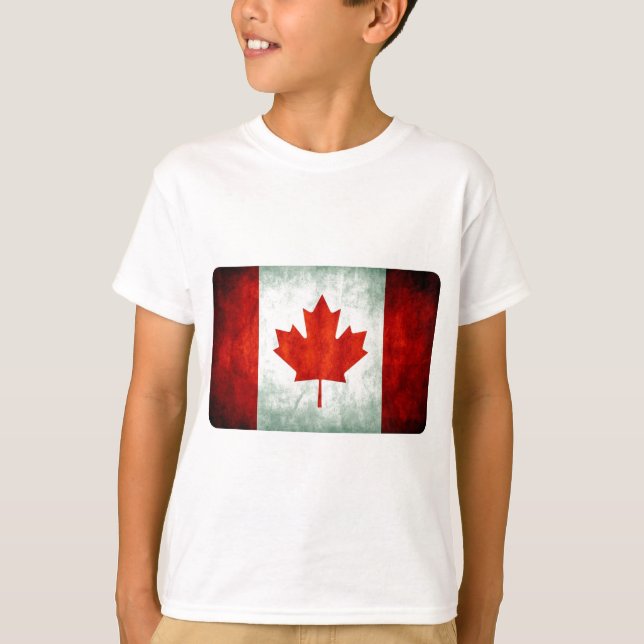 Distress Canada Flagga Tee (Framsida)