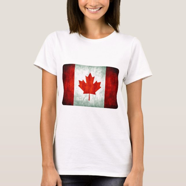 Distress Canada Flagga Tee (Framsida)