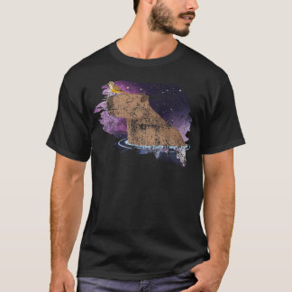 Distress Capybara och fågeldynga T Shirt
