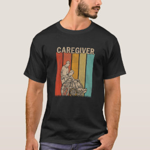 Distress Caregiver Manar Women Cute Caregiver Retr T Shirt
