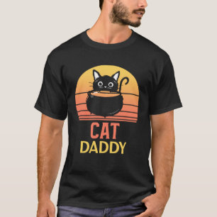 Distress Cat Pappa Vintage Eghties Stil Ca Ret T Shirt