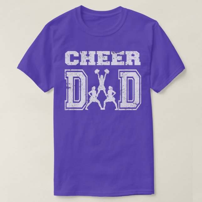 Distress Cheerlead Cheer Pappa T Shirt (Design framsida)