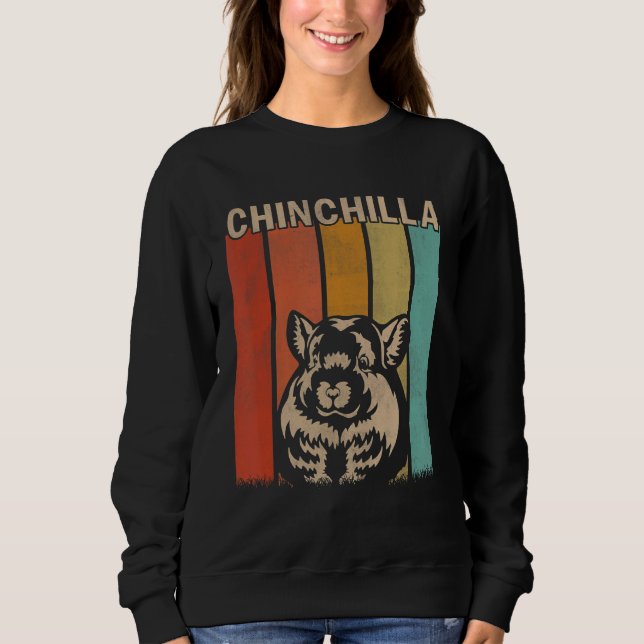 Distress Chinchilla Manar Women Kid Chinchilla R T Shirt (Framsida)