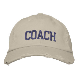 Distress Chino Twill Coach Cap Broderad Keps