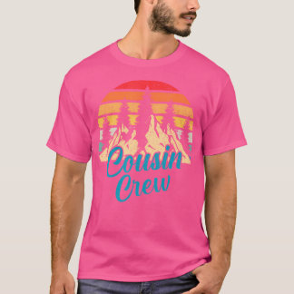 Distress Cousin Crew Camping Outdoor Sunset Summ T Shirt