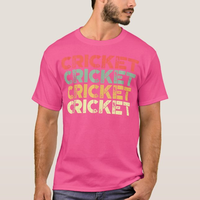 Distress Cricket Älskare Cricket Cricket T Shirt (Framsida)