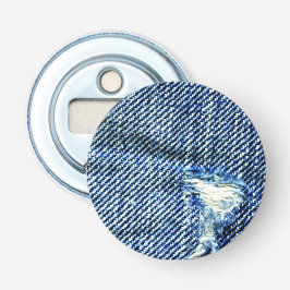 Distress Denim Jeans Flaska Öppna Flasköppnare