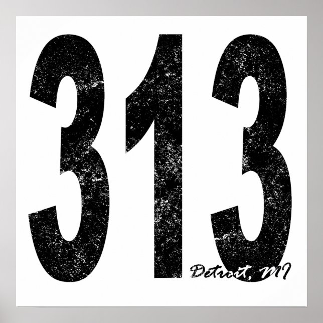 Distress Detroit 313 Poster (Framsidan)