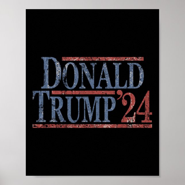 Distress Donald Trump 2024 Poster (Framsidan)