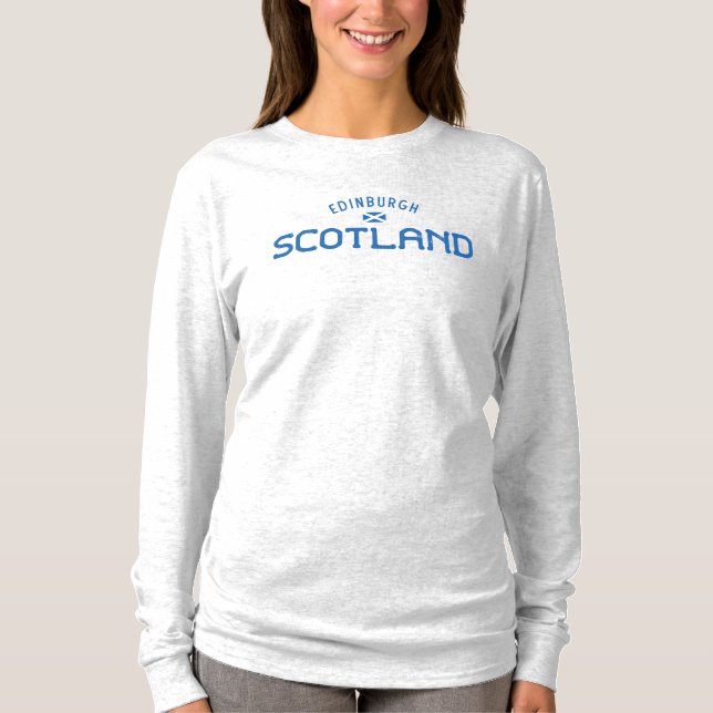Distress Edinburgh Scotland T Shirt (Framsida)