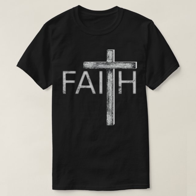 Distress Faith Christian Apparel T Shirt (Design framsida)
