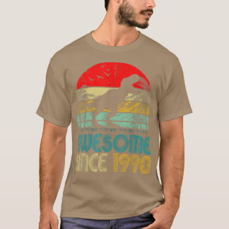 Distress Fantastisk sedan 1990 Födelsedagsfest Din T Shirt