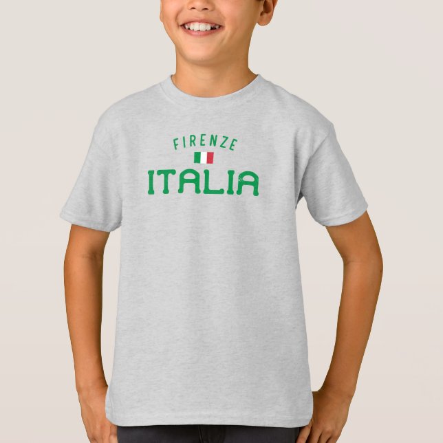 Distress Firenze Italia (Florence Italien) Boys' T Shirt (Framsida)