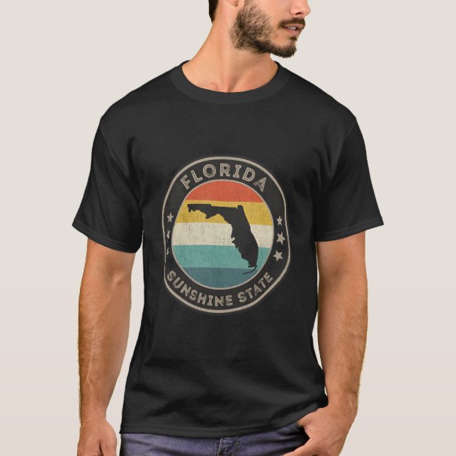 Distress Florida Sunshine State T Shirt (Framsida)