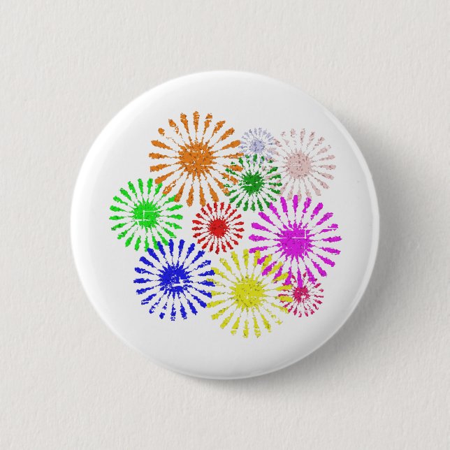 Distress Flower Burst Knapp (Framsida)