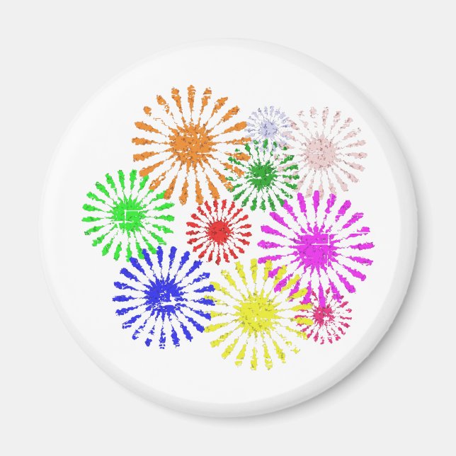 Distress Flower Burst Magnet (Framsidan)