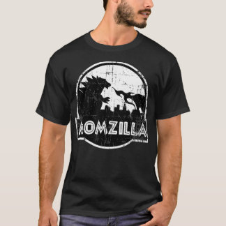Distress Funny Mors dag Gift Momzilla Birthd T Shirt