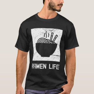 Distress Funny Ramen Älskare japansk Food Ramen T Shirt