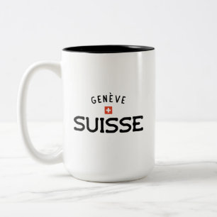 Distress Geneve Suisse (Genève, Schweiz) Två-Tonad Mugg