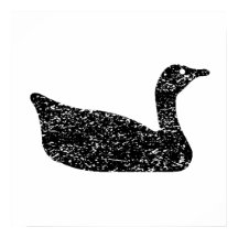 Distress Goose Silhouette