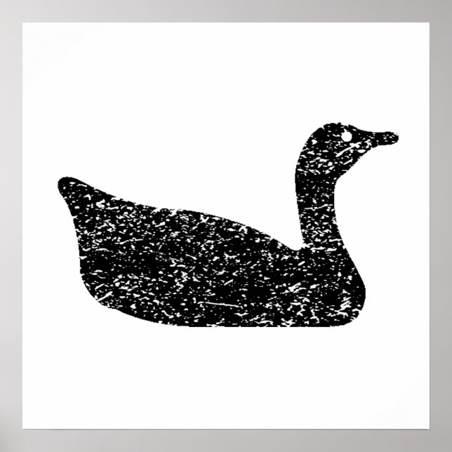 Distress Goose Silhouette Poster (Framsidan)