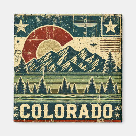 Distress Grunge Colorado Magnet