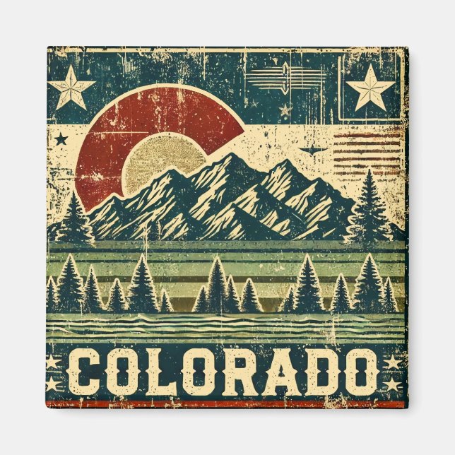 Distress Grunge Colorado Magnet (Framsidan)