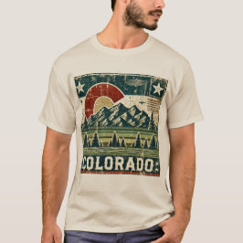 Distress Grunge Colorado T Shirt