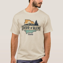 Distress Grunge Idaho Coeur d'Alene T Shirt