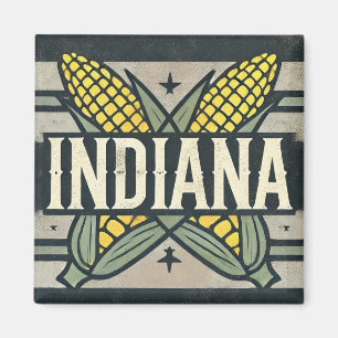 Distress Grunge Indiana Maj Magnet